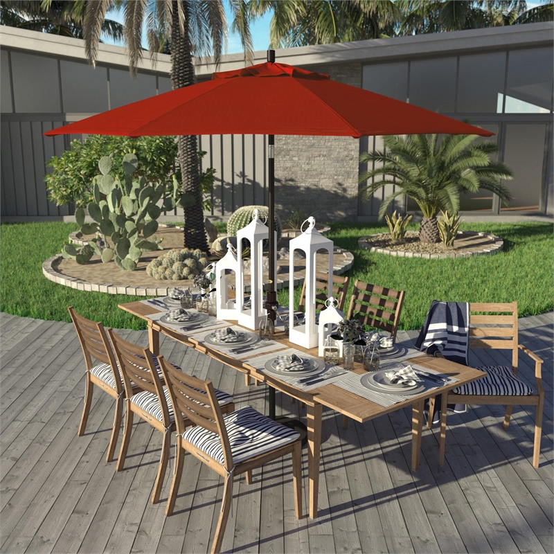 California Umbrella 9' Patio Umbrella in Taupe