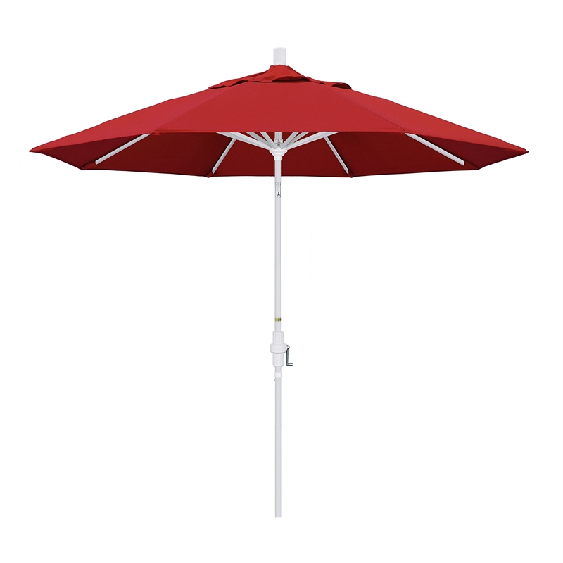 California Umbrella 9' Patio Umbrella in Jockey Red
