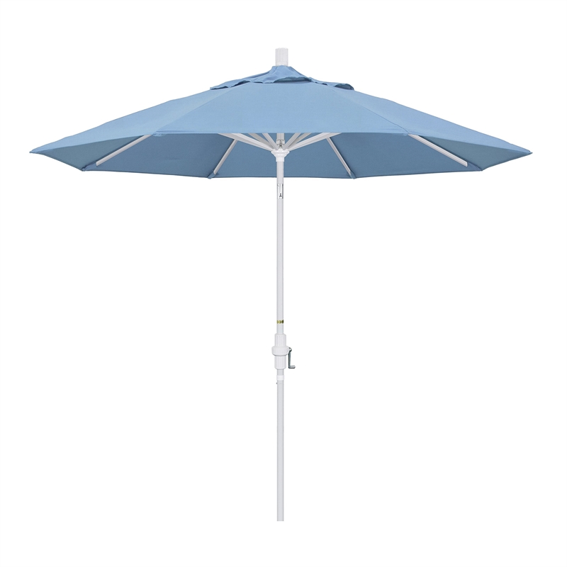 California Umbrella 9' Patio Umbrella in Air Blue