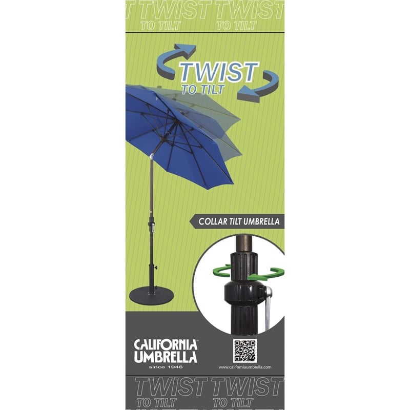 California Umbrella 9' Patio Umbrella in Bay Brown