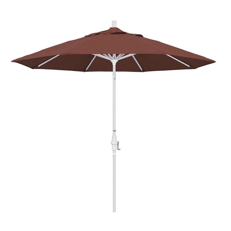 California Umbrella 9' Patio Umbrella in Terracotta