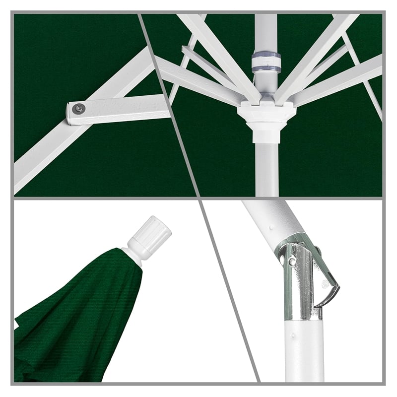 California Umbrella 9' Patio Umbrella in Hunter Green