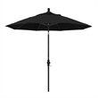 California Umbrella 9' Patio Umbrella in Sun brella 1A Black/Stone Black
