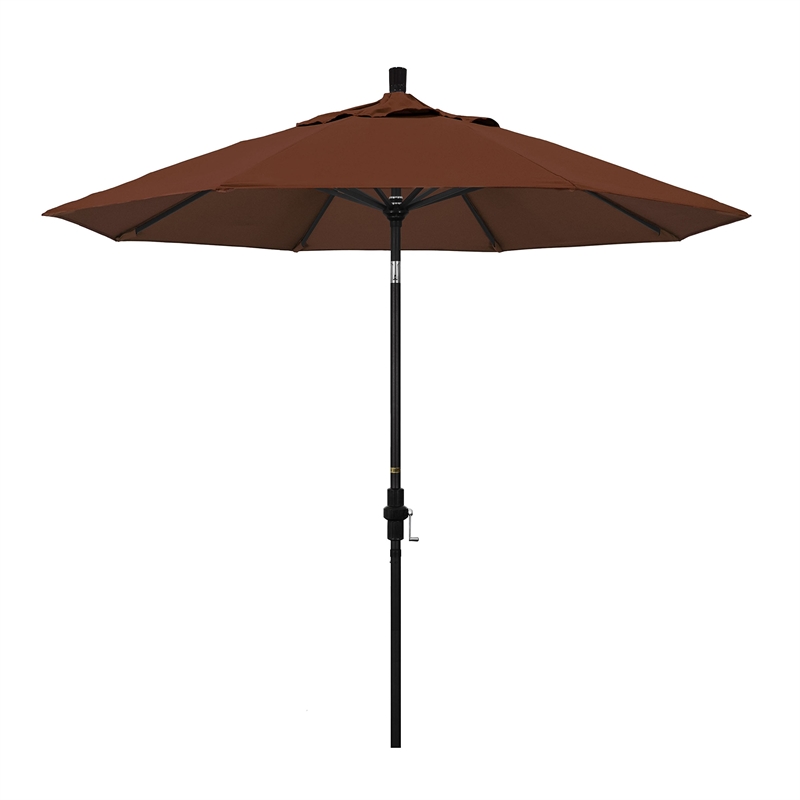 California Umbrella 9' Patio Umbrella in Bay Brown