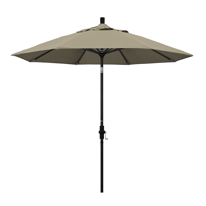 California Umbrella 9' Patio Umbrella in Taupe