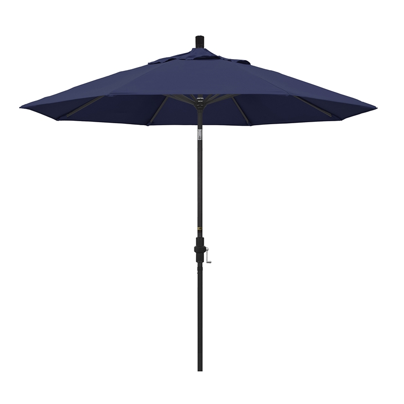 California Umbrella 9' Patio Umbrella in Navy Blue