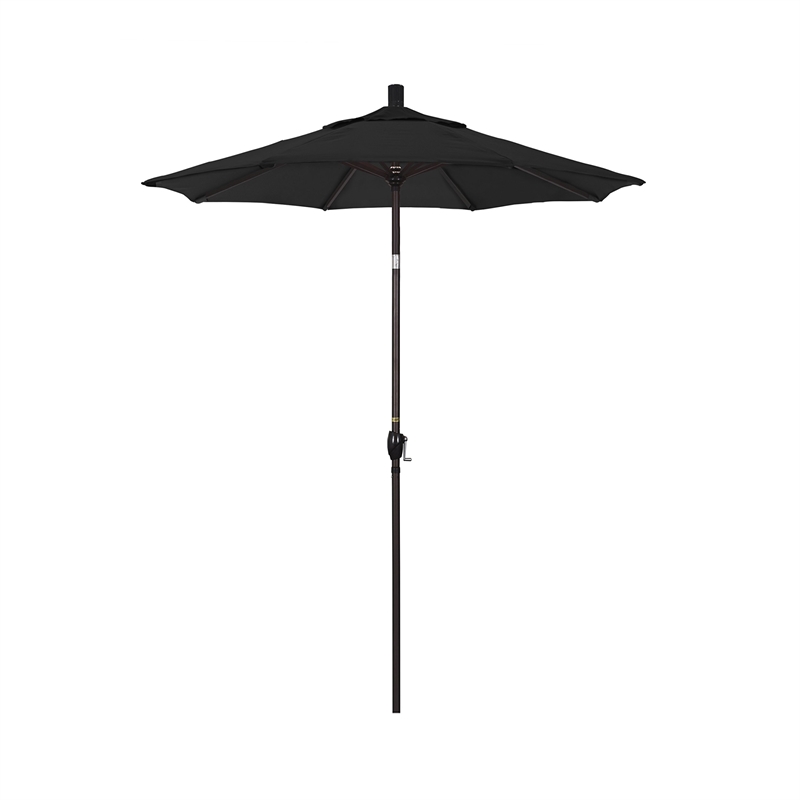 California Umbrella 6' Patio Umbrella in Black
