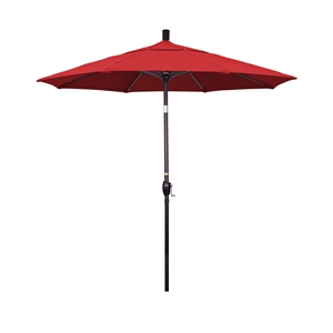 California Umbrella 7.5' Patio Umbrella in Jockey Red