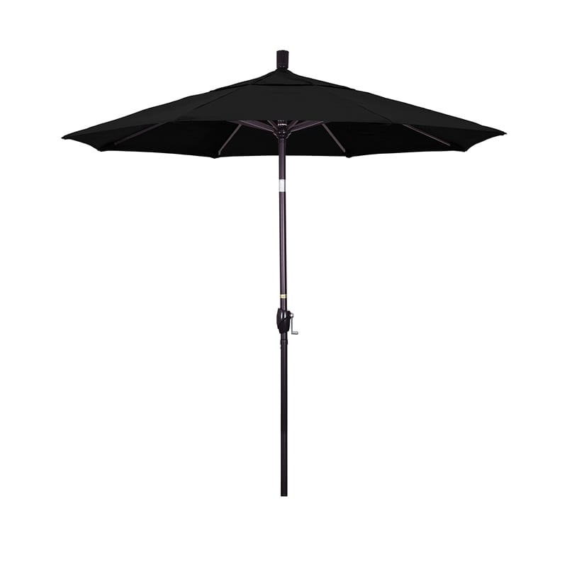 California Umbrella 7.5' Patio Umbrella in Black