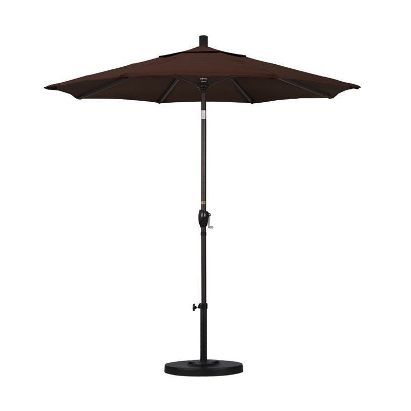 California Umbrella 7.5' Patio Umbrella in Bay Brown