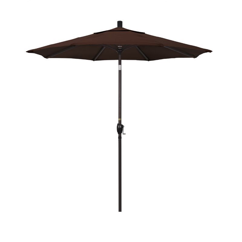 California Umbrella 7.5' Patio Umbrella in Bay Brown