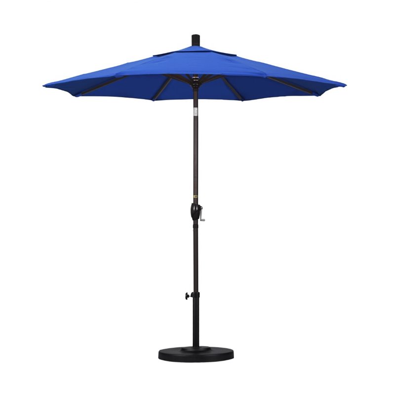 California Umbrella 7.5' Patio Umbrella in Royal Blue