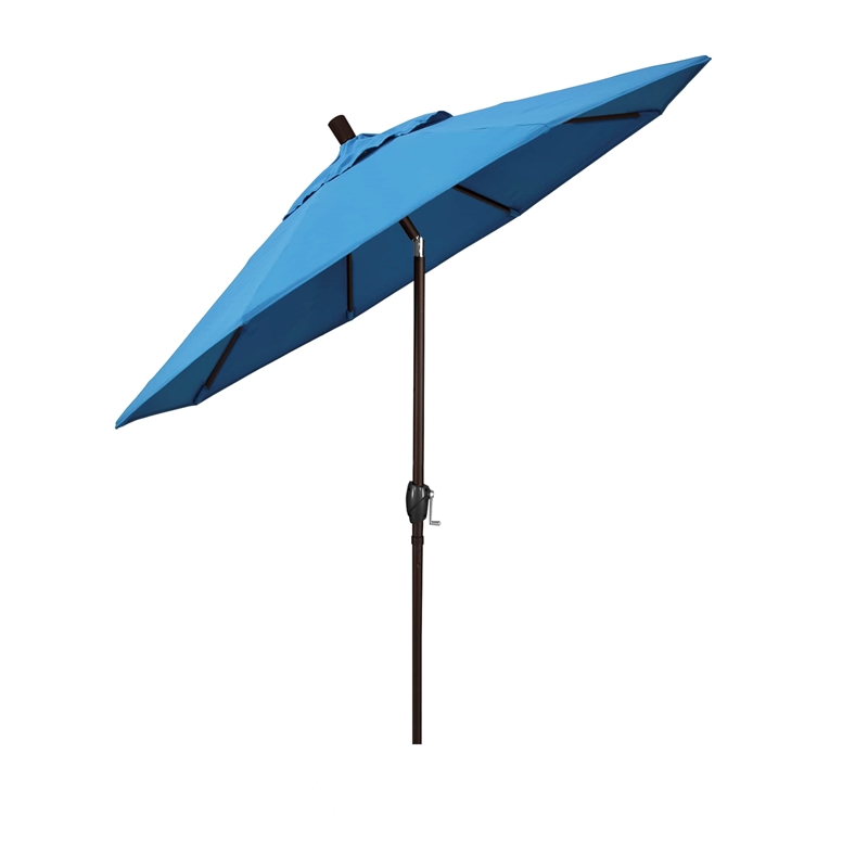 California Umbrella 7.5' Patio Umbrella in Forest Blue