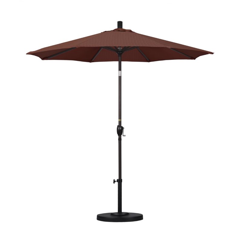 California Umbrella 7.5' Aluminum Pole Patio Umbrella in Terrace Adobe