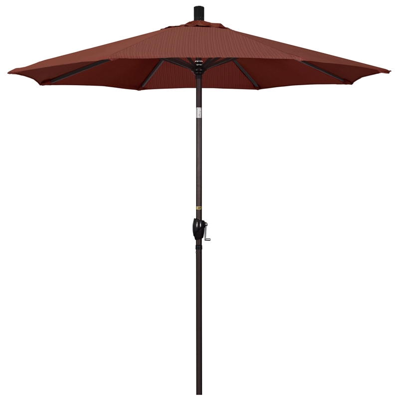 California Umbrella 7.5' Aluminum Pole Patio Umbrella in Terrace Adobe