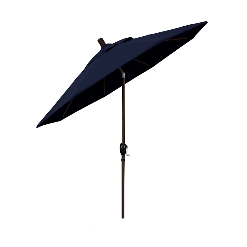 California Umbrella 7.5' Patio Umbrella in Navy Blue
