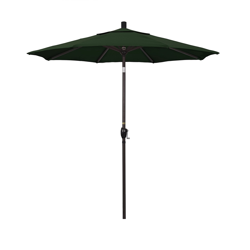 California Umbrella 7.5' Patio Umbrella in Hunter Green