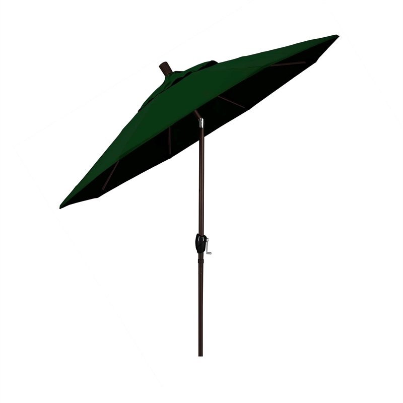 California Umbrella 7.5' Patio Umbrella in Hunter Green