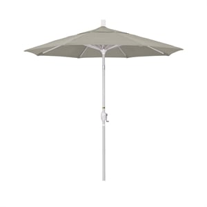 California Umbrella 7.5' Patio Umbrella in Sun brella Spectrum Dove/Matted White
