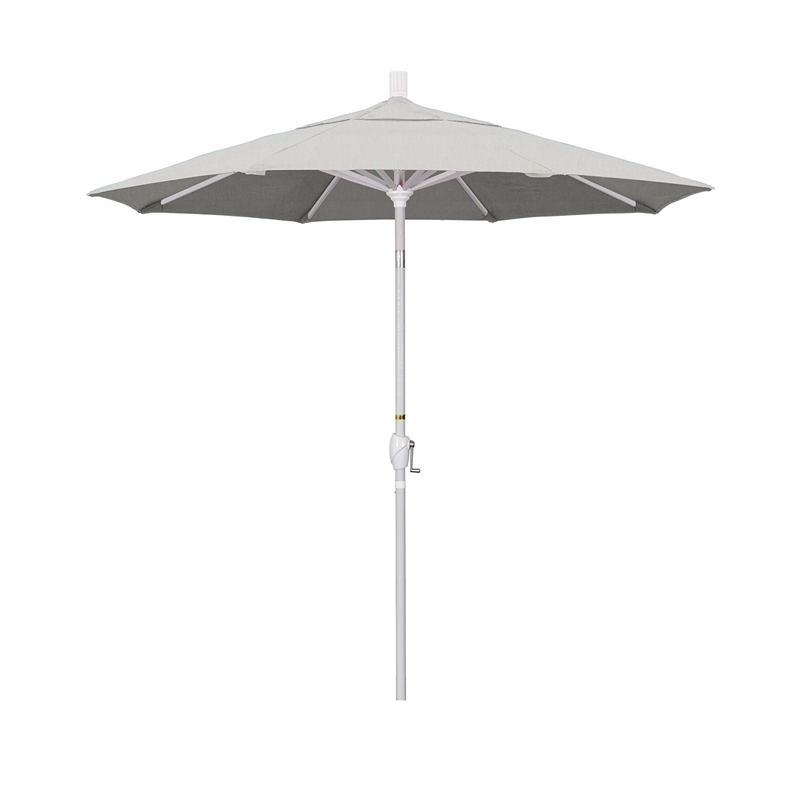 California Umbrella 7.5' Patio Umbrella in Sun brella Granite/Matted White