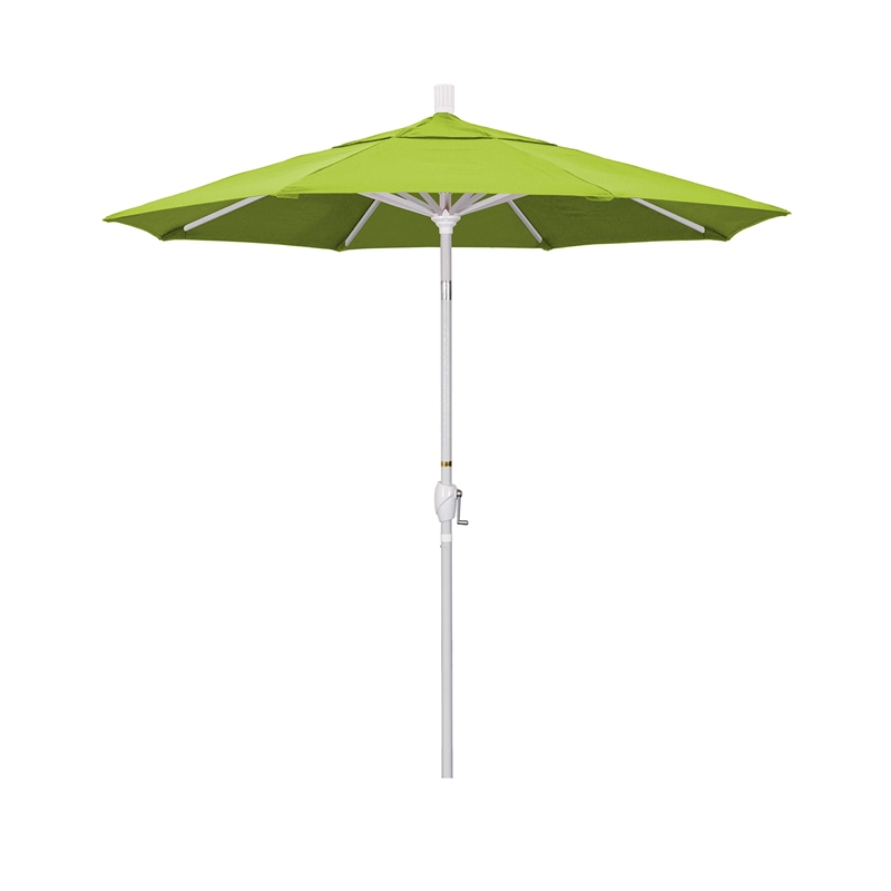 California Umbrella 7.5' Patio Umbrella in Sun brella 2A Macaw/Matted White