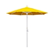 California Umbrella 7.5' Patio Umbrella Sun brella Sunflower Yellow/Matted White