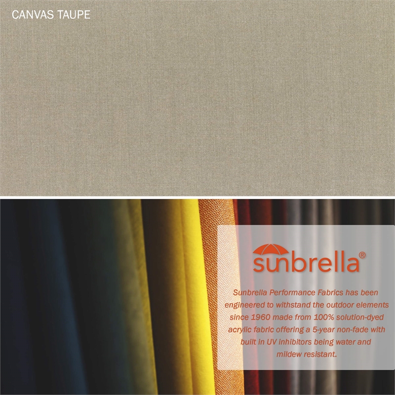 California Umbrella 7.5' Patio Umbrella in Sun brella Taupe/Matted White