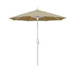 California Umbrella 7.5' Patio Umbrella in Sun brella Heather Beige/Matted White