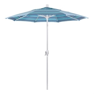 California Umbrella 7.5' Patio Umbrella in Sun brella Dolce Oasis/Matted White