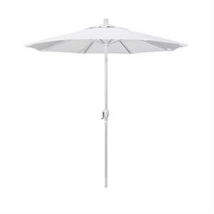 California Umbrella 7.5' Patio Umbrella in Olefin White/Matted White