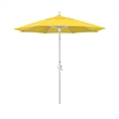 California Umbrella 7.5' Patio Umbrella in Olefin Lemon/Matted White