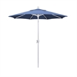 California Umbrella 7.5' Patio Umbrella in Olefin Frost Blue/Matted White