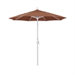 California Umbrella 7.5' Patio Umbrella in Olefin Terracotta/Matted White