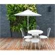 California Umbrella 7.5' Patio Umbrella in Pacifica Spa/Matted White