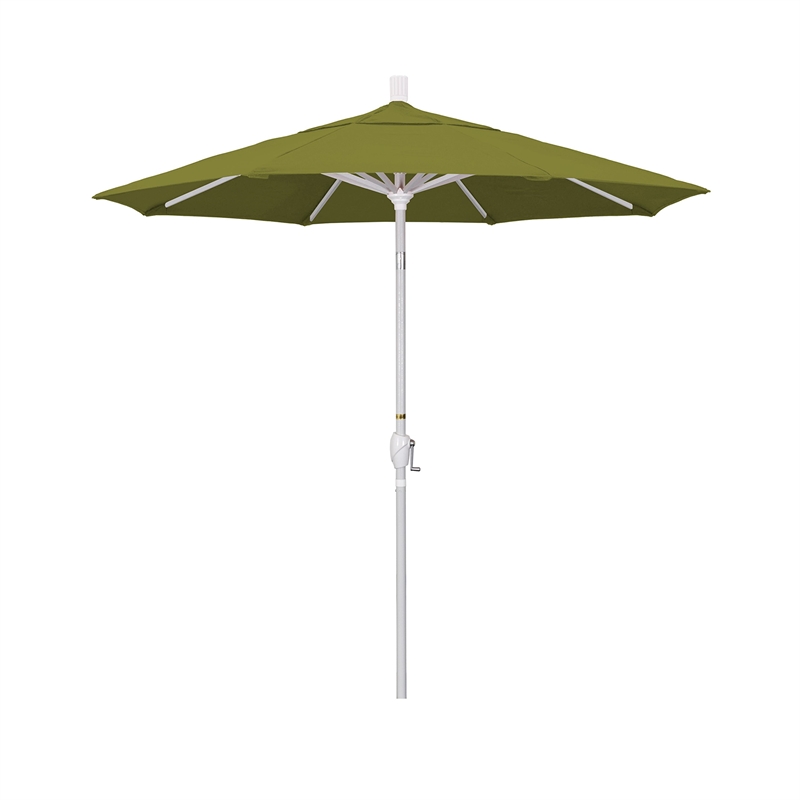 California Umbrella 7.5' Patio Umbrella in Pacifica Palm/Matted White