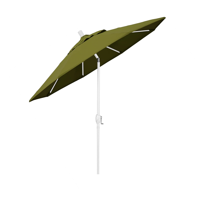California Umbrella 7.5' Patio Umbrella in Pacifica Palm/Matted White