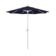 California Umbrella 7.5' Patio Umbrella in Pacifica Navy Blue/Matted White