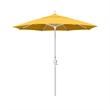 California Umbrella 7.5' Patio Umbrella in Pacifica Yellow/Matted White