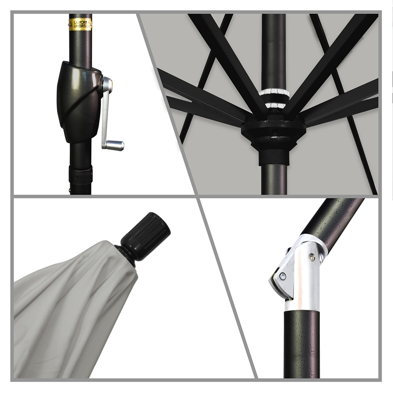 California Umbrella 7.5' Patio Umbrella in Granite