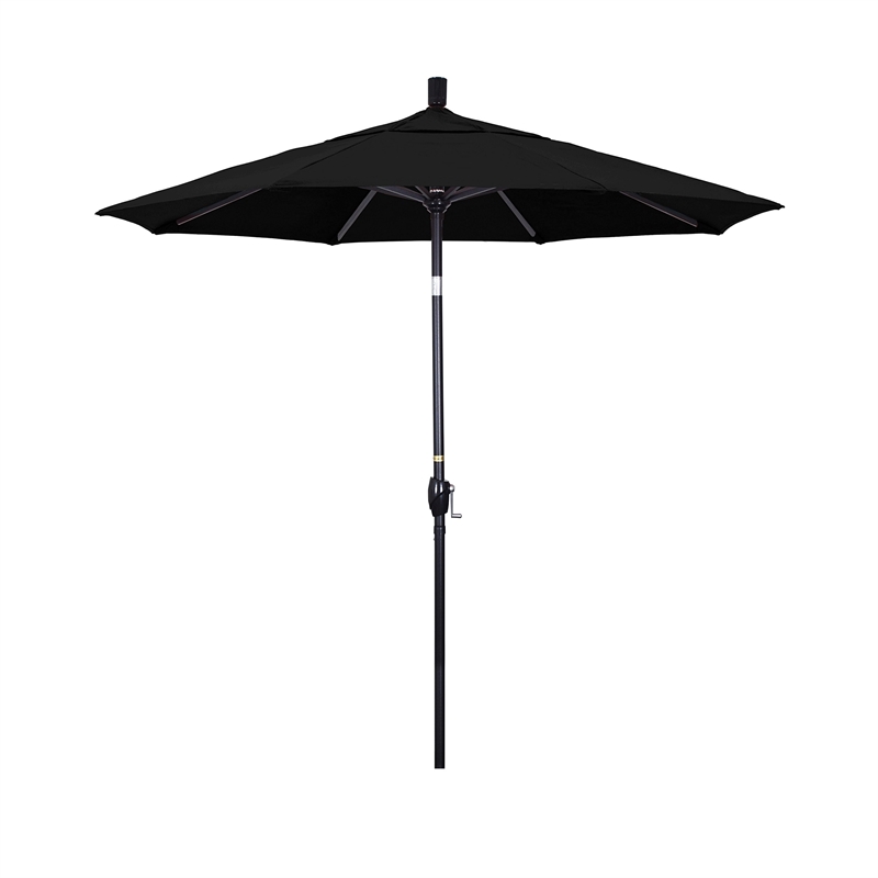 California Umbrella 7.5' Patio Umbrella in Black
