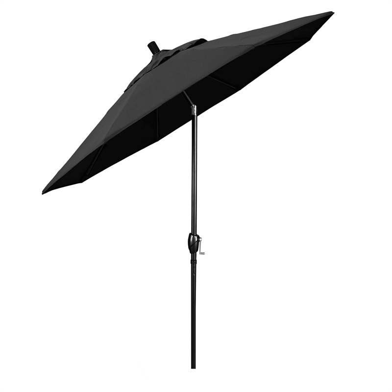 California Umbrella 7.5' Patio Umbrella in Black