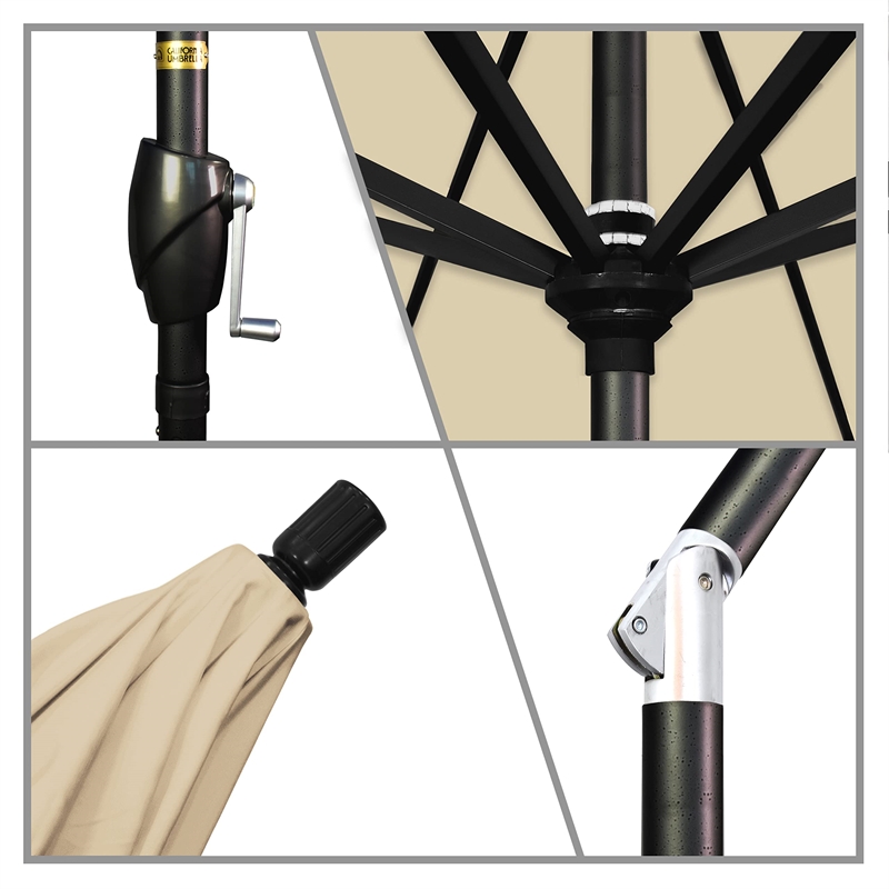 California Umbrella 7.5' Patio Umbrella in Antique Beige