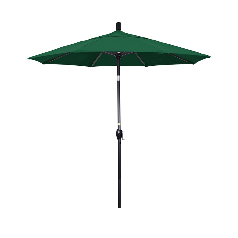 California Umbrella 7.5' Patio Umbrella in Forest Green