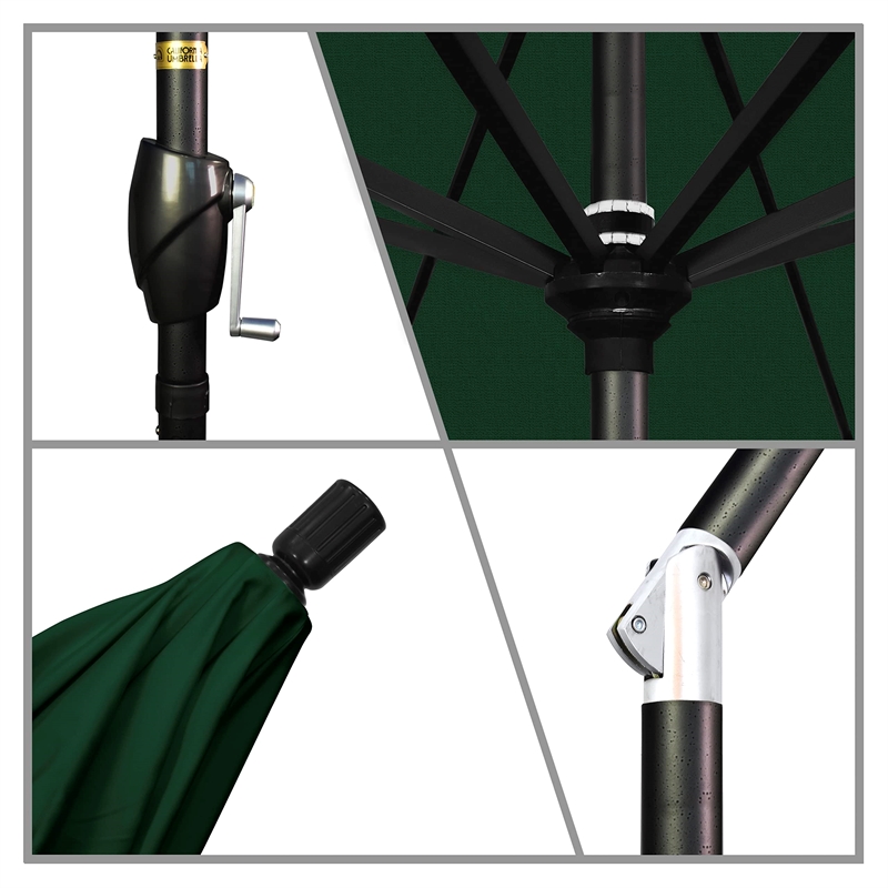 California Umbrella 7.5' Patio Umbrella in Hunter Green