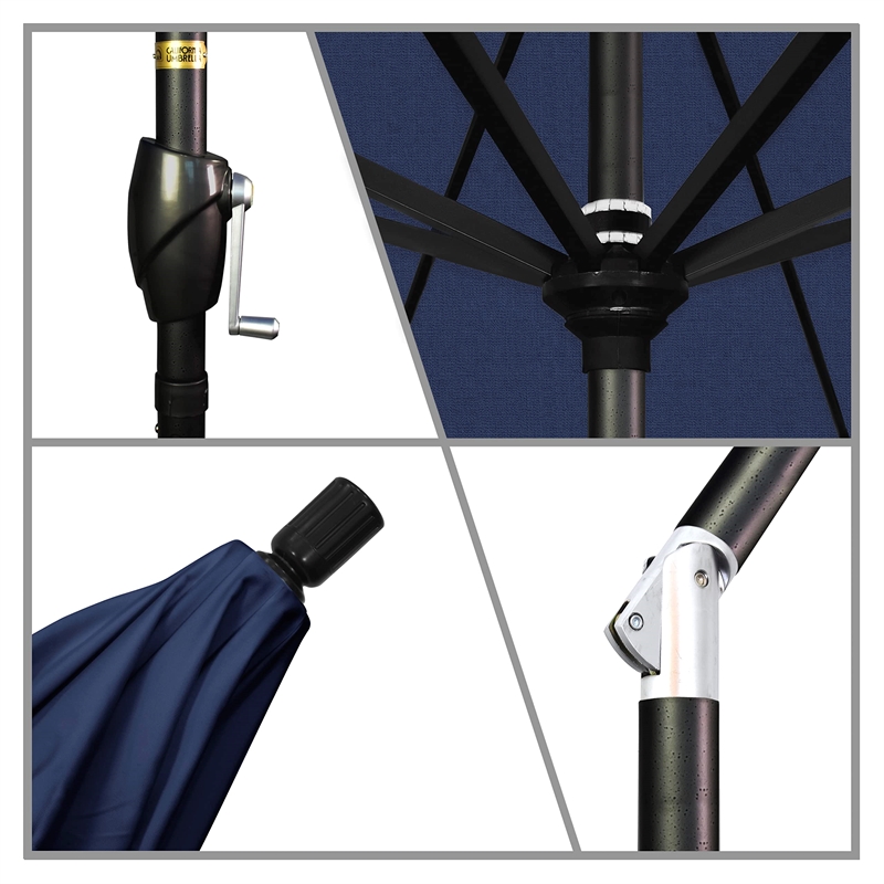 California Umbrella 7.5' Patio Umbrella in Navy Blue