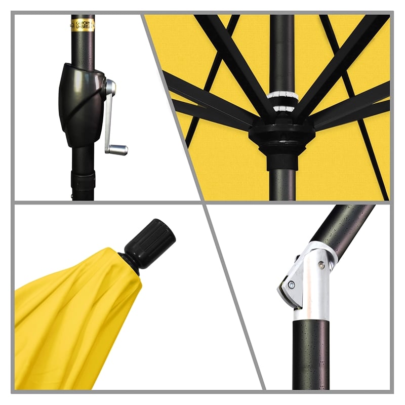 California Umbrella 7.5' Patio Umbrella in Lemon