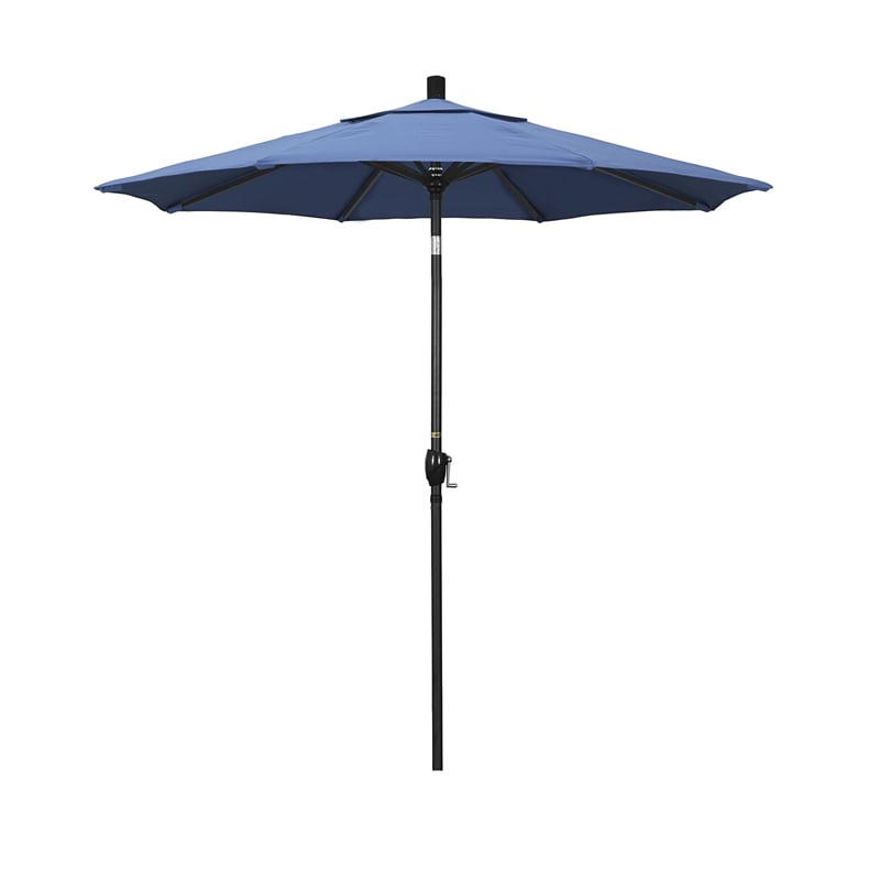 California Umbrella 7.5' Patio Umbrella in Forest Blue