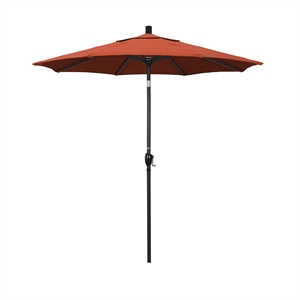 California Umbrella 7.5' Patio Umbrella in Olefin Sunset/Stone Black