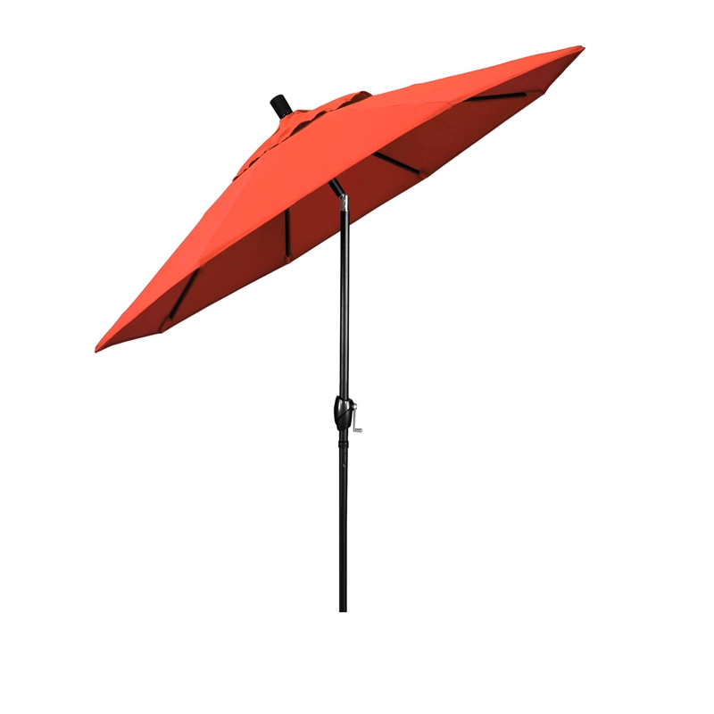 California Umbrella 7.5' Patio Umbrella in Olefin Sunset/Stone Black