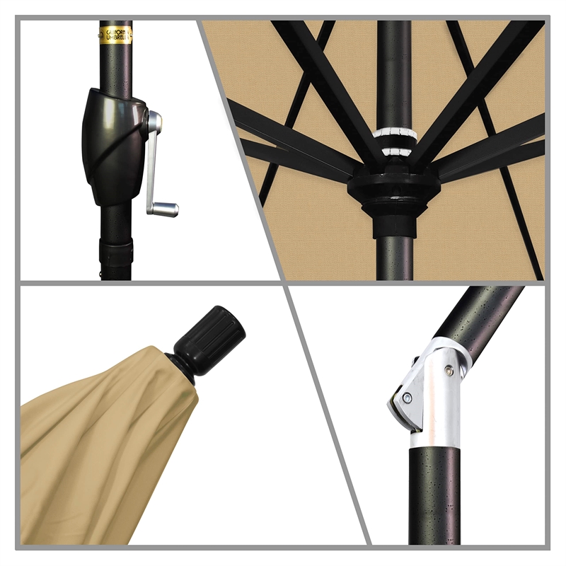 California Umbrella 7.5' Patio Umbrella in Champagne